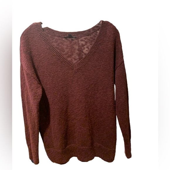 American Eagle Cotton Blend V-Neck Sweater - Picture 1 of 11